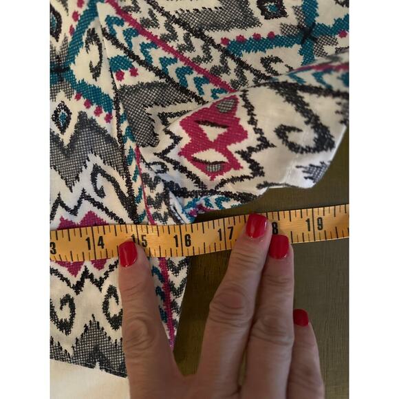 RoughRider Women's Multicolor Cotton V-neckline Button Front Shirt Top Size XS - Picture 6 of 7